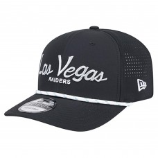 Бейсболка Las Vegas Raiders New Era Black Script 9SEVENTY