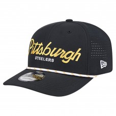 Бейсболка Pittsburgh Steelers New Era Black Script 9SEVENTY