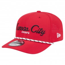 Бейсболка Kansas City Chiefs New Era Red Script 9SEVENTY