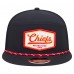 Бейсболка Kansas City Chiefs New Era Black Ripstop Patch 9FIFTY Split Panel Snapback