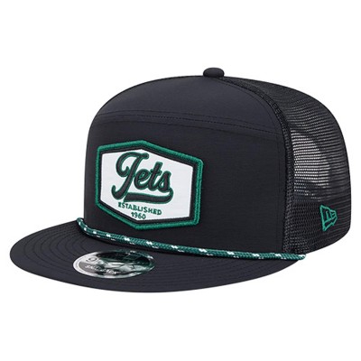 Бейсболка New York Jets New Era Black Ripstop Patch 9FIFTY Split Panel Snapback
