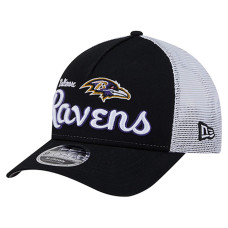 Бейсболка Baltimore Ravens New Era Black Side Lines 9FORTY