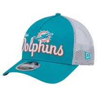 Бейсболка Miami Dolphins New Era Aqua Side Lines 9FORTY