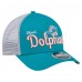 Бейсболка Miami Dolphins New Era Aqua Side Lines 9FORTY