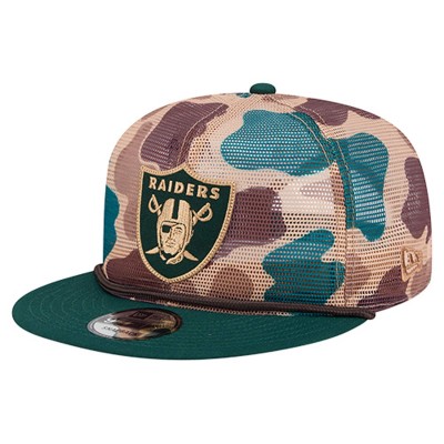 Бейсболка Las Vegas Raiders New Era Camo Duck Camo 9FIFTY Snapback