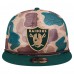Бейсболка Las Vegas Raiders New Era Camo Duck Camo 9FIFTY Snapback