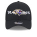 Бейсболка Baltimore Ravens New Era Black Overlap Logo 39THIRTY Stretch Fit