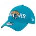 Бейсболка Jacksonville Jaguars New Era Teal Overlap Logo 39THIRTY Stretch Fit