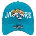 Бейсболка Jacksonville Jaguars New Era Teal Overlap Logo 39THIRTY Stretch Fit
