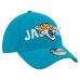 Бейсболка Jacksonville Jaguars New Era Teal Overlap Logo 39THIRTY Stretch Fit
