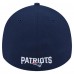 Бейсболка New England Patriots New Era Navy Overlap Logo 39THIRTY Stretch Fit