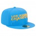 Бейсболка Los Angeles Chargers New Era Powder Blue Overlap Wordmark 59FIFTY