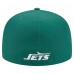 Бейсболка New York Jets New Era Green Overlap Wordmark 59FIFTY