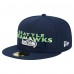 Бейсболка Seattle Seahawks New Era College Navy Overlap Wordmark 59FIFTY Бейсболка Seattle Seahawks New Era College Navy Overlap Wordmark 59FIFTY