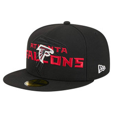 Бейсболка Atlanta Falcons New Era Black Overlap Wordmark 59FIFTY Бейсболка Atlanta Falcons New Era Black Overlap Wordmark 59FIFTY