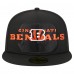 Бейсболка Cincinnati Bengals New Era Black Overlap Wordmark 59FIFTY