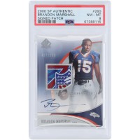 Brandon Marshall Denver Broncos Autographed 2006 Upper Deck SP Authentic Logo Relic RPA #260 #487/999 PSA Authenticated 8 Rookie Card
