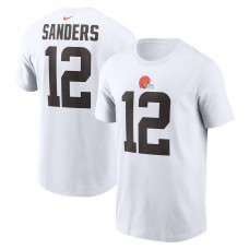 Футболка Cleveland Browns Shedeur Sanders Nike White 2025 NFL Draft