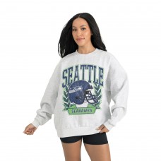 Женская Seattle Seahawks Gameday Couture Gray Heritage Premium Fleece Pullover Sweatshirt Женская Seattle Seahawks Gameday Couture Gray Heritage Premium Fleece Pullover Sweatshirt