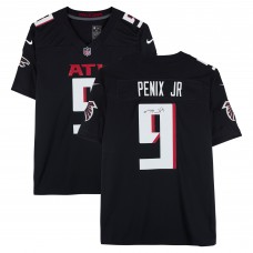 Игровая джерси Michael Penix Jr. Atlanta Falcons Autographed Fanatics Authentic Black Nike Vapor F.U.S.E. Limited