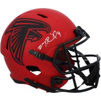 Michael Penix Jr. Atlanta Falcons Autographed Fanatics Authentic Riddell Rave Speed Replica Helmet