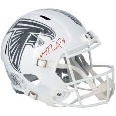 Michael Penix Jr. Atlanta Falcons Autographed Fanatics Authentic Riddell 2024 Salute To Service Speed Replica Helmet