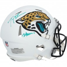 Trevor Lawrence & Brian Thomas Jr. Jacksonville Jaguars Autographed Fanatics Authentic Riddell 2024 Alternate Speed Authentic Helmet