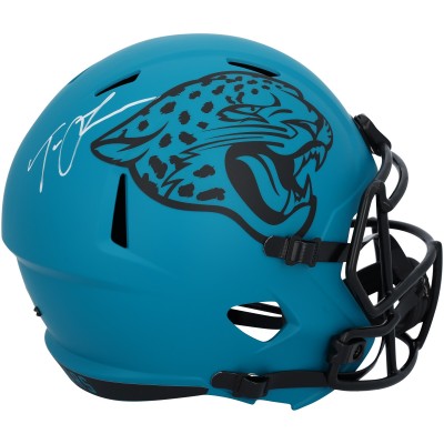 Trevor Lawrence Jacksonville Jaguars Autographed Fanatics Authentic Riddell Rave Speed Replica Helmet
