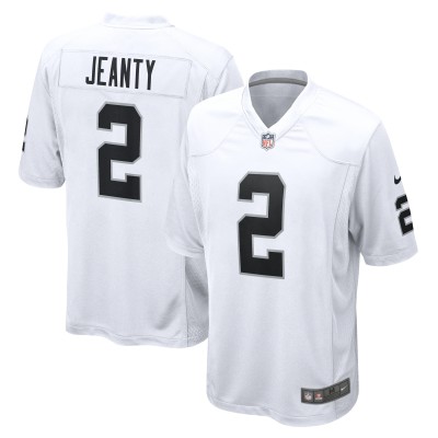Las Vegas Raiders Ashton Jeanty Nike White Game Jersey