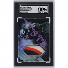 Gale Sayers Chicago Bears Autographed 2015 Topps Diamond 3 Color Relic #DAPC-GS #8/10 SGC Authenticated 9/10 Card