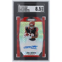 Joe Mixon Cincinnati Bengals Autographed 2017 Panini Prizm Red Prizm #RA-JM #3/49 SGC Authenticated 8.5 Rookie Card