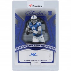 Anthony Richardson Indianapolis Colts Autographed 2023 Panini Flawless Shadow Sigs #RS-ARI #9/10 Rookie Card