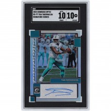 Tua Tagovailoa Miami Dolphins Autographed 2022 Panini Donruss Optic Silver Prizm #SS-TT SGC Authenticated 10/10 Card