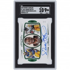 Jerome Bettis Pittsburgh Steelers Autographed 2020 Panini Flawless Emerald #CP-JBE #2/2 SGC Authenticated 9/10 Card