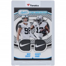 Maxx Crosby & Davante Adams Las Vegas Raiders 2024 Panini Absolute Dual Nike Swoosh #TTM-LV #1/1 Card