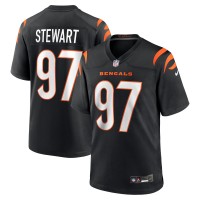 Cincinnati Bengals Shemar Stewart Nike Black Team Game Jersey