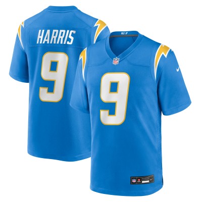 Los Angeles Chargers Tre Harris Nike Powder Blue Team Game Jersey