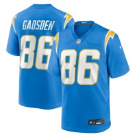 Los Angeles Chargers Oronde Gadsden Nike Powder Blue Team Game Jersey