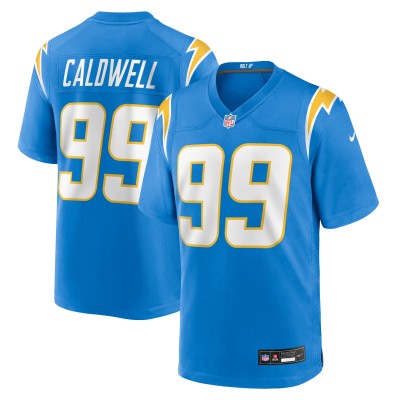 Los Angeles Chargers Jamaree Caldwell Nike Powder Blue Team Game Jersey