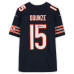 Джерси с автографом Rome Odunze Chicago Bears Fanatics Authentic Navy Nike Vapor F.U.S.E. Limited