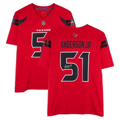 Игровая джерси Will Anderson Jr. Houston Texans Autographed Fanatics Authentic Red Nike Alternate Vapor F.U.S.E. Limited
