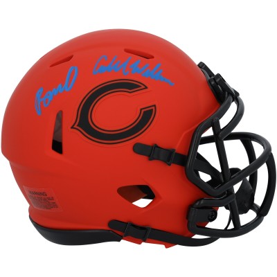 Caleb Williams & Rome Odunze Chicago Bears Autographed Fanatics Authentic Riddell Rave Speed Mini Helmet