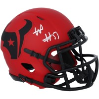 Will Anderson Jr. Houston Texans Autographed Fanatics Authentic Riddell Rave Speed Mini Helmet