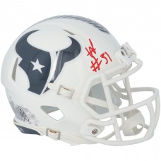 Will Anderson Jr. Houston Texans Autographed Fanatics Authentic Riddell 2024 Salute To Service Speed Mini Helmet
