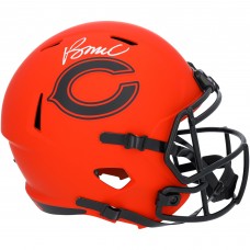 Rome Odunze Chicago Bears Autographed Fanatics Authentic Riddell Rave Speed Replica Helmet