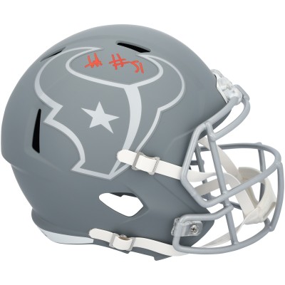 Will Anderson Jr. Houston Texans Autographed Fanatics Authentic Riddell 2024 Slate Speed Replica Helmet
