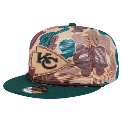 Бейсболка Kansas City Chiefs New Era Camo Duck Camo 9FIFTY Snapback