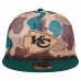 Бейсболка Kansas City Chiefs New Era Camo Duck Camo 9FIFTY Snapback