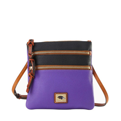 Baltimore Ravens Dooney & Bourke Team Logo Halftime Triple Zip Crossbody Bag