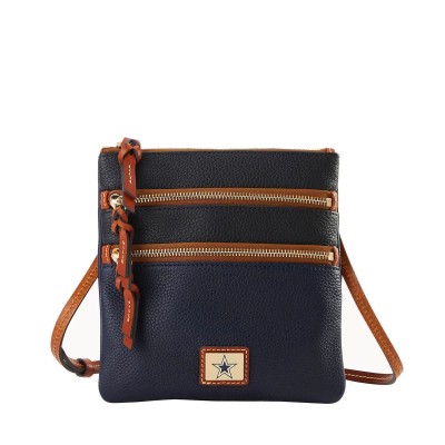 Dallas Cowboys Dooney & Bourke Team Logo Halftime Triple Zip Crossbody Bag